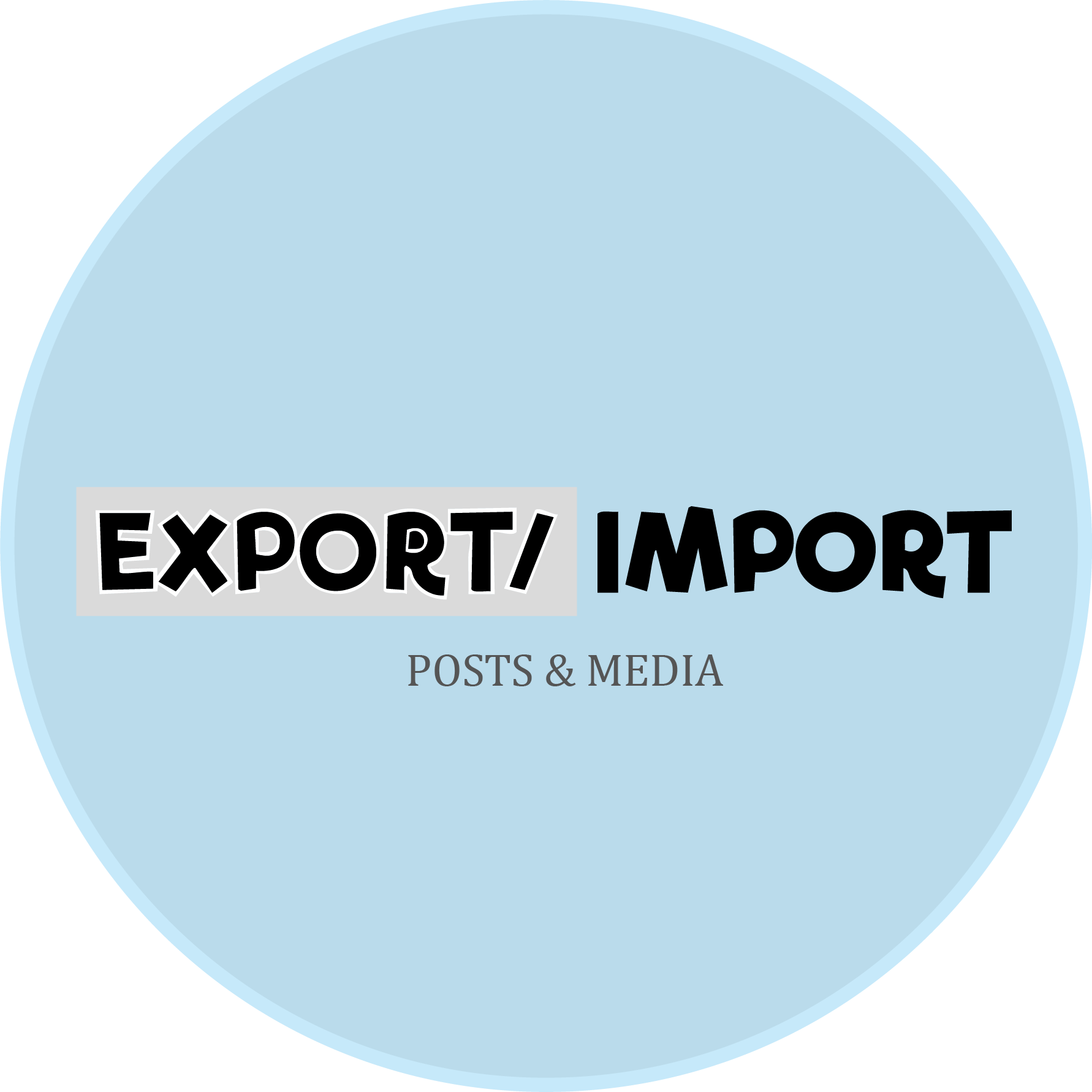 Post Export Import with Media Icon