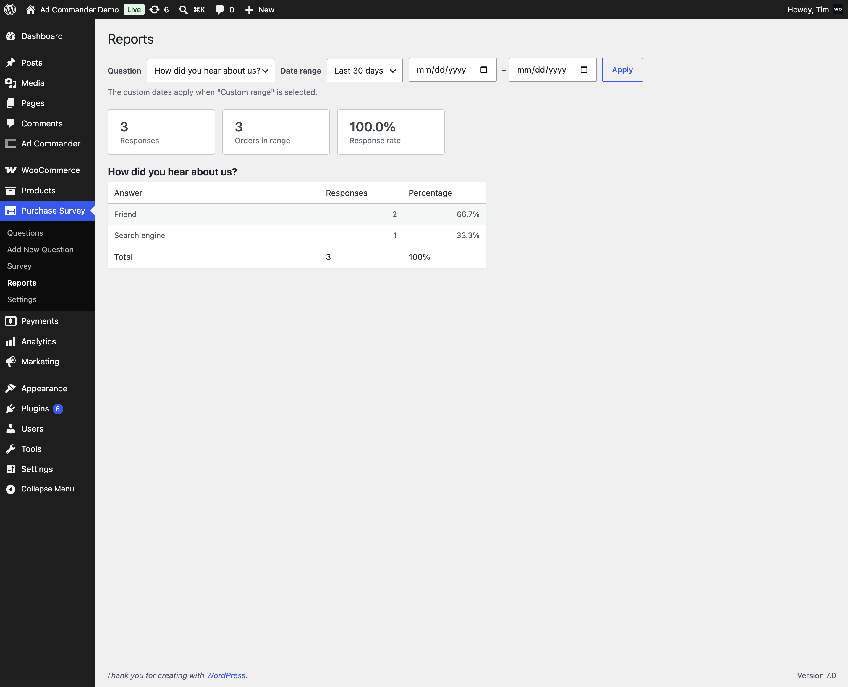 Editing a question and its answer options