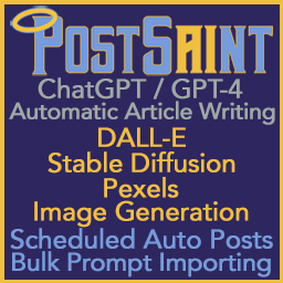 Post Saint: ChatGPT, GPT4, DALL-E, Stable Diffusion, Pexels, Dezgo AI Text &amp; Image Generator Icon
