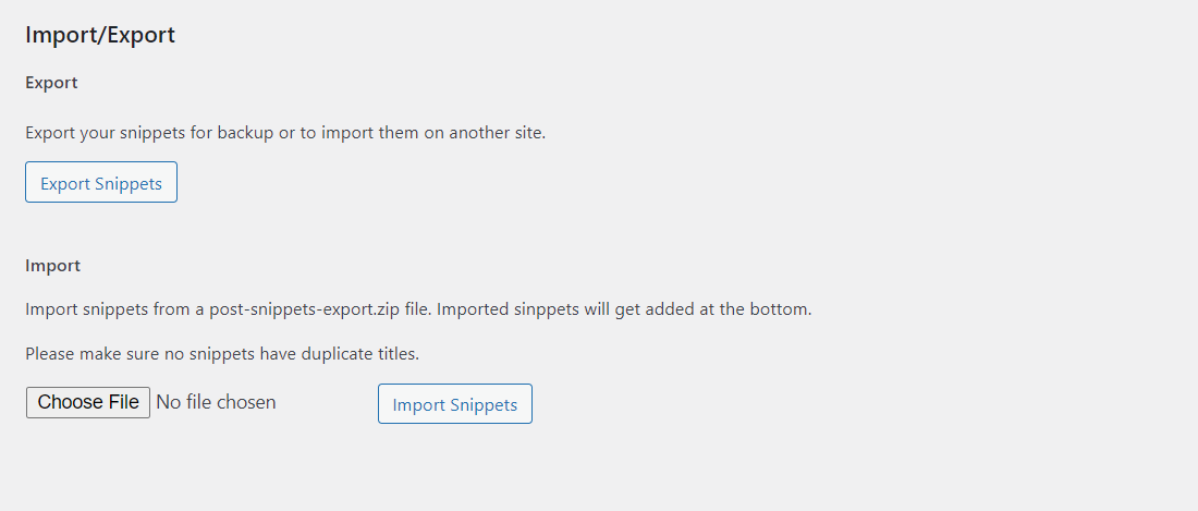 Post Snippets – Custom WordPress Code Snippets Customizer