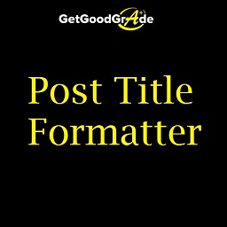 Post Title Formatter Icon