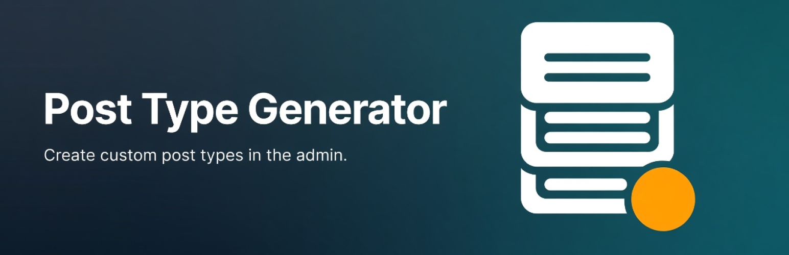 Post Type Generator