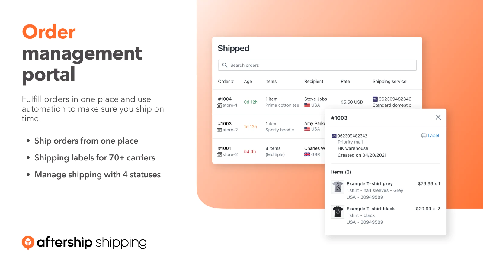 Order management portal