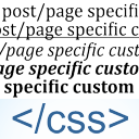 Post/Page specific custom CSS Icon