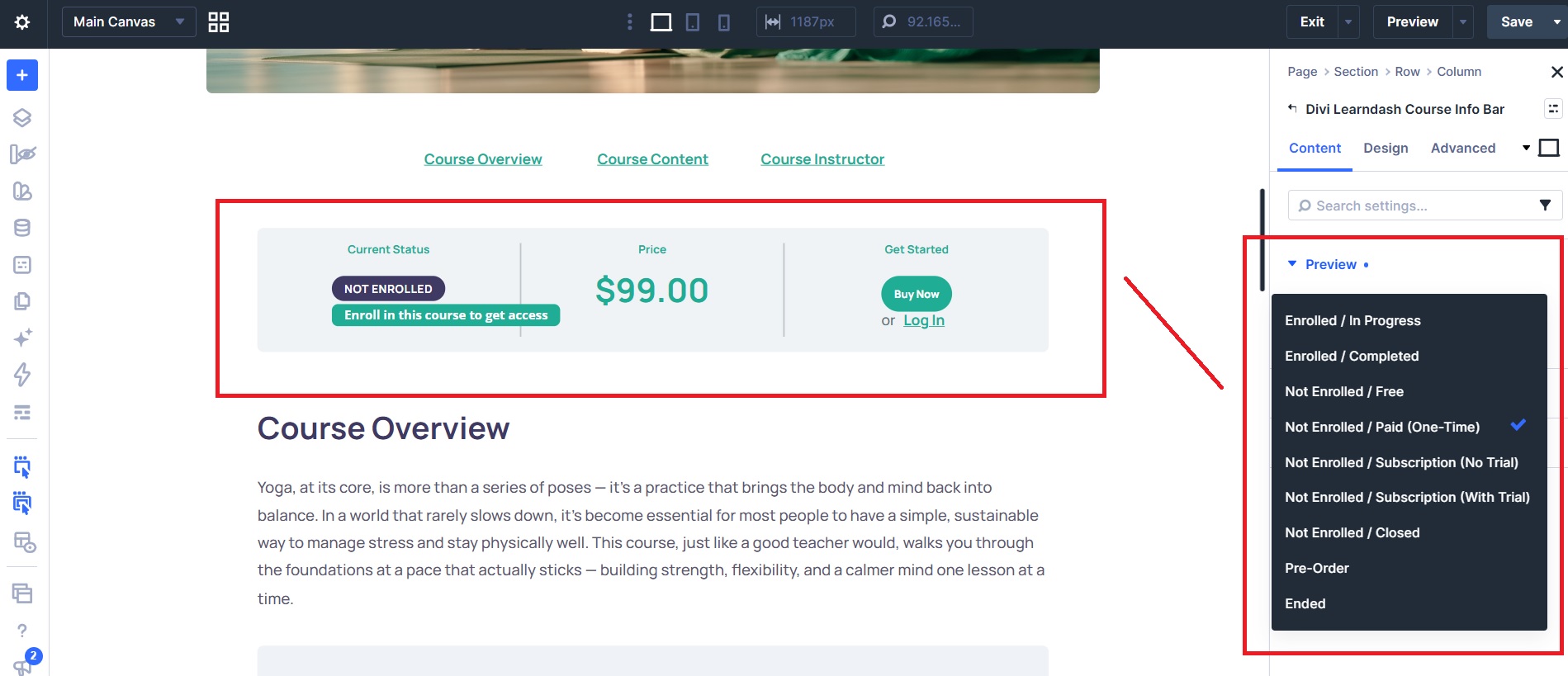Powdi Course Page Builder for LearnDash and Divi