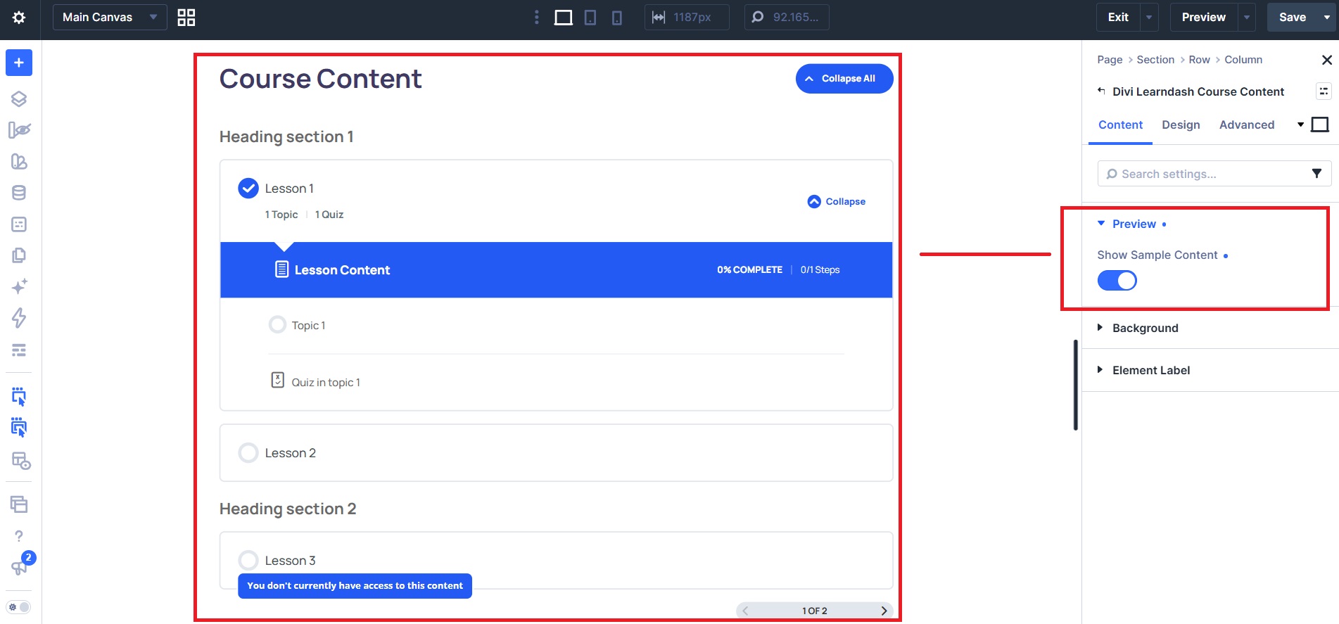 Powdi Course Page Builder for LearnDash and Divi