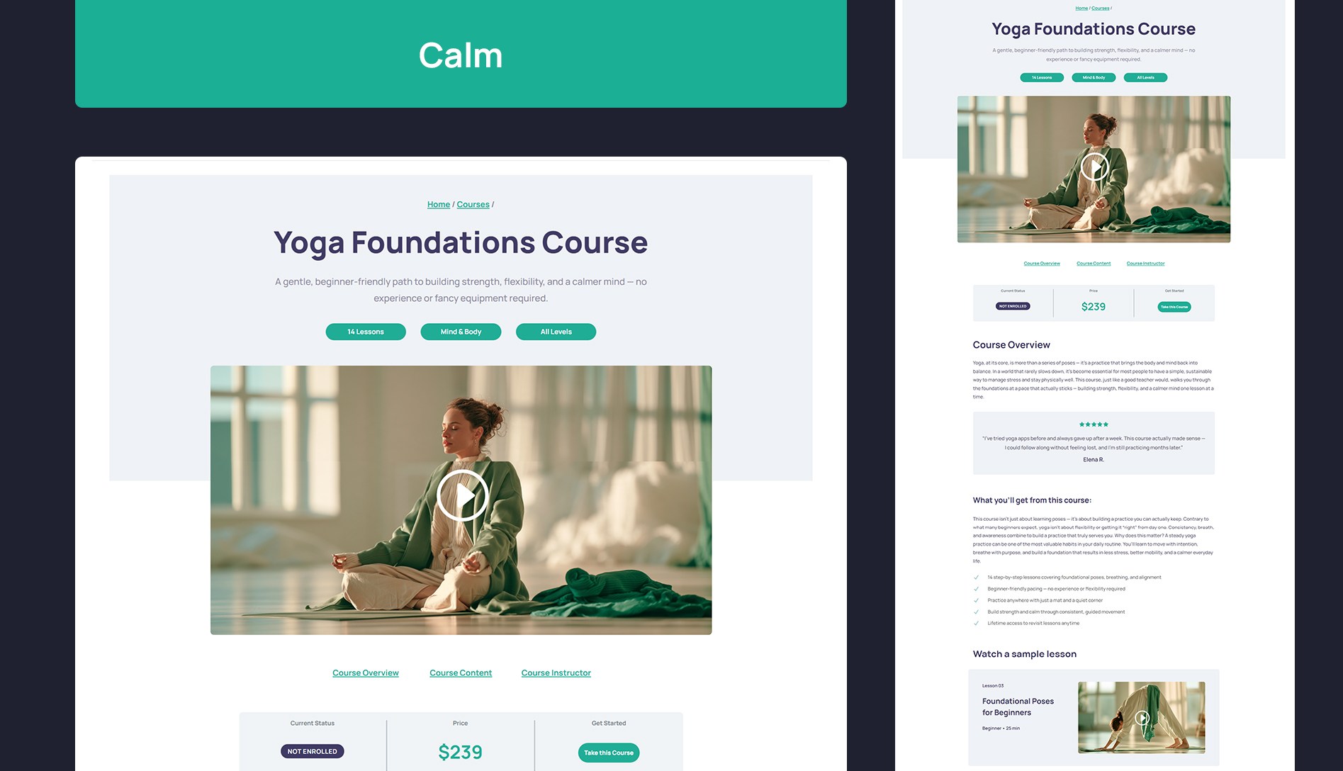 Powdi Course Page Builder for LearnDash and Divi