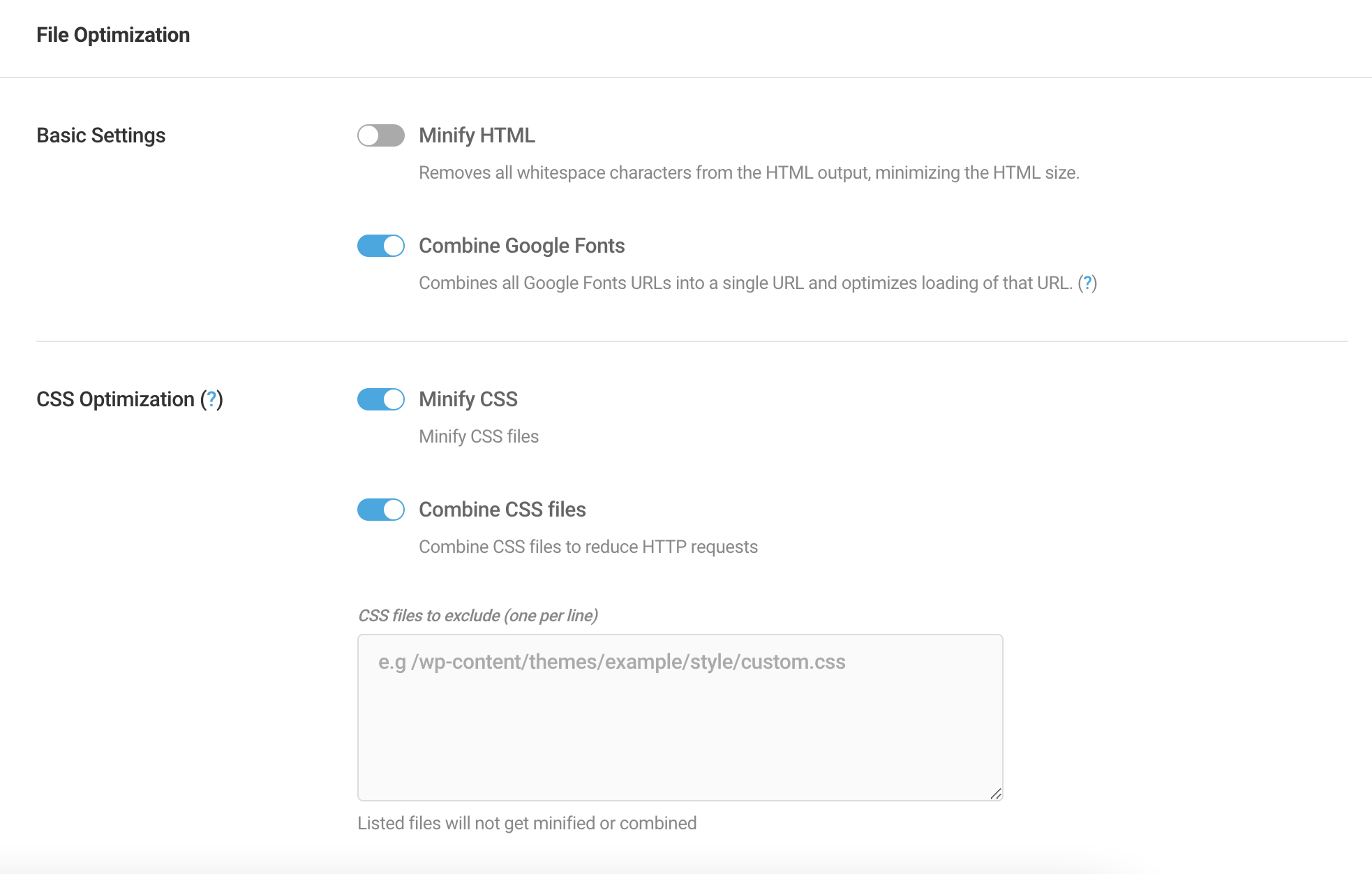 File Optimization