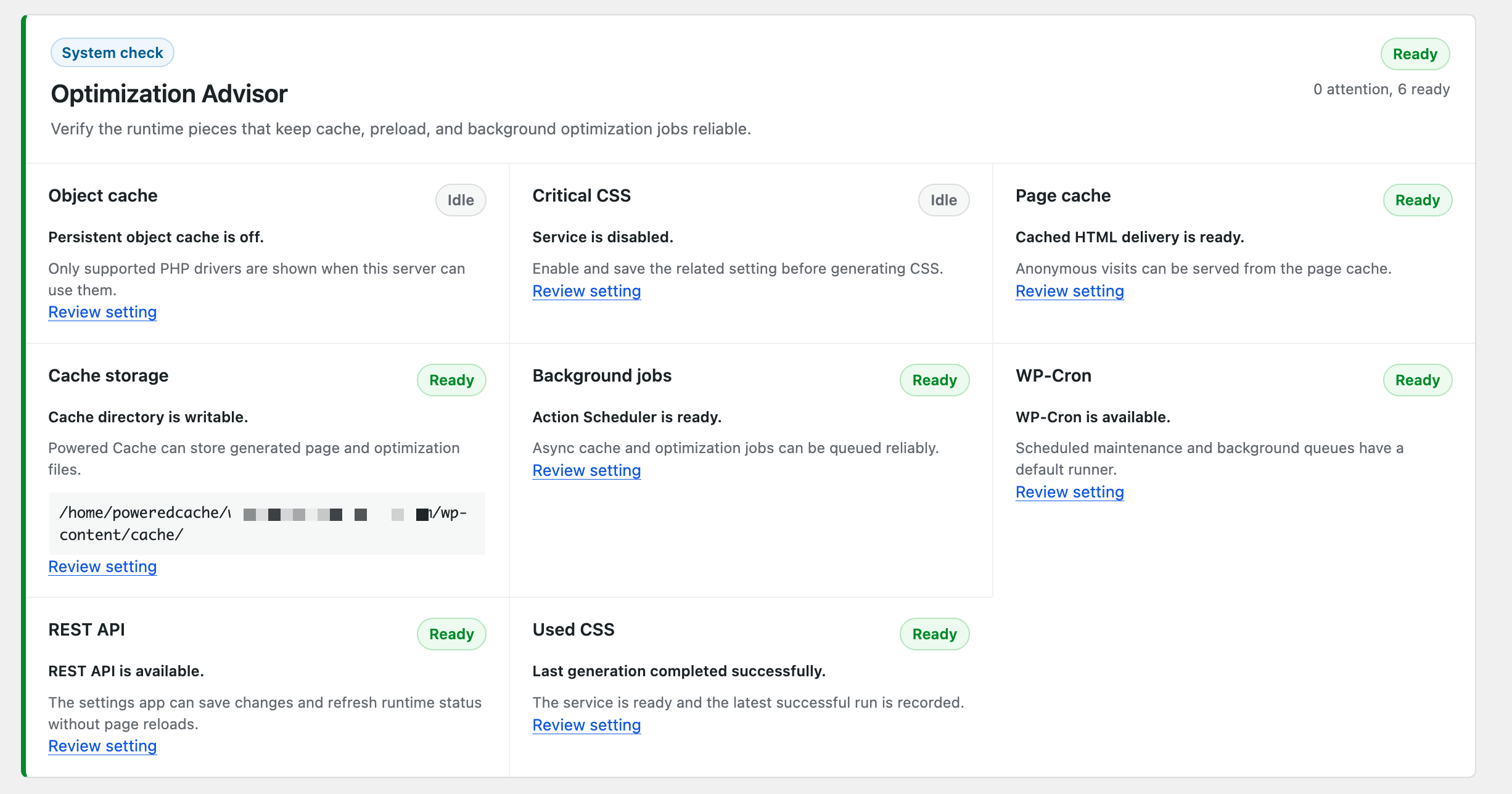 Optimization Advisor