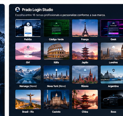 Login page using the Brazil Rio de Janeiro environment.