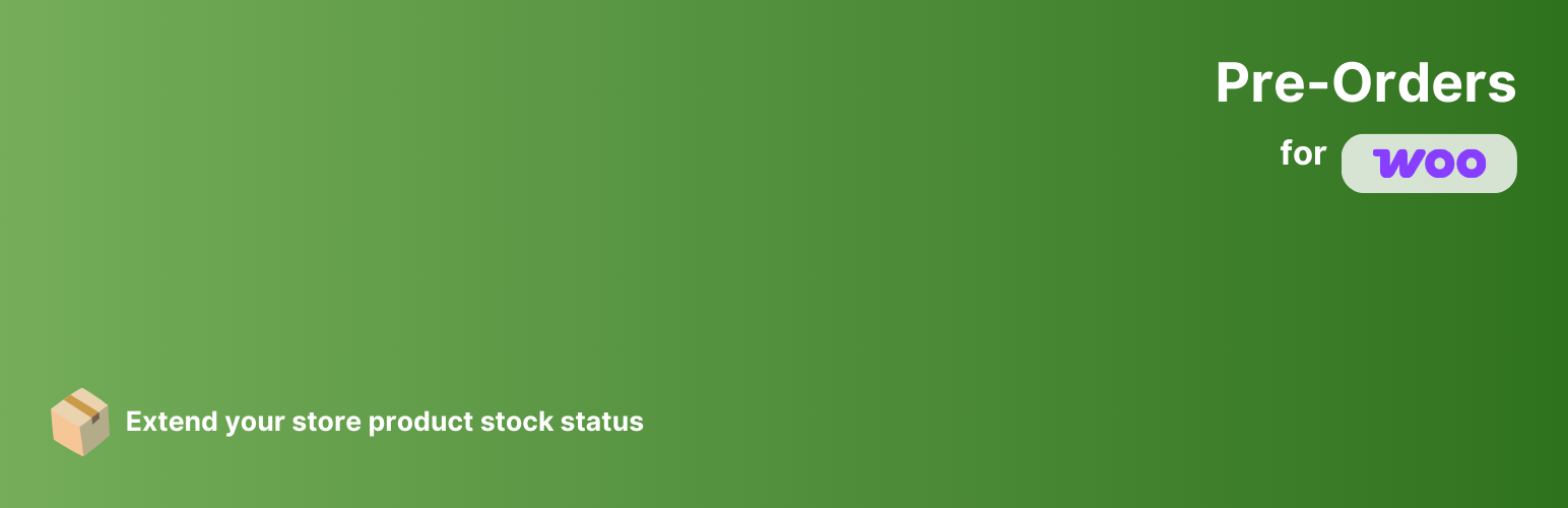 WordPress 外掛 WooCommerce Pre-Orders – Extended Stock Status 的封面圖片。