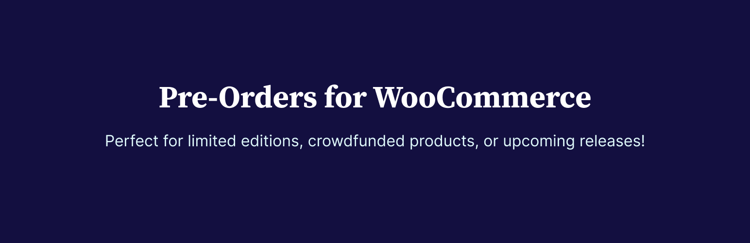 WordPress 外掛 Pre-Orders for WooCommerce – PreCart 的封面圖片。