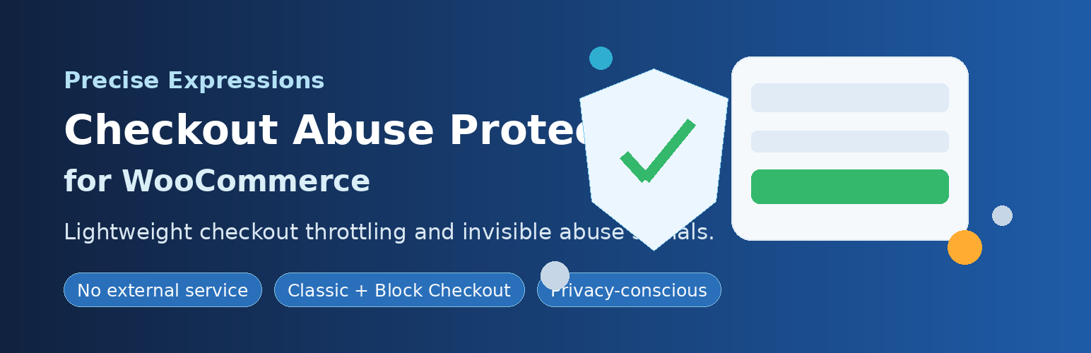 Precise Expressions Checkout Abuse Protection for WooCommerce