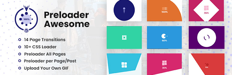 Preloader Awesome – Page Loading Animation with Spinner & Gif