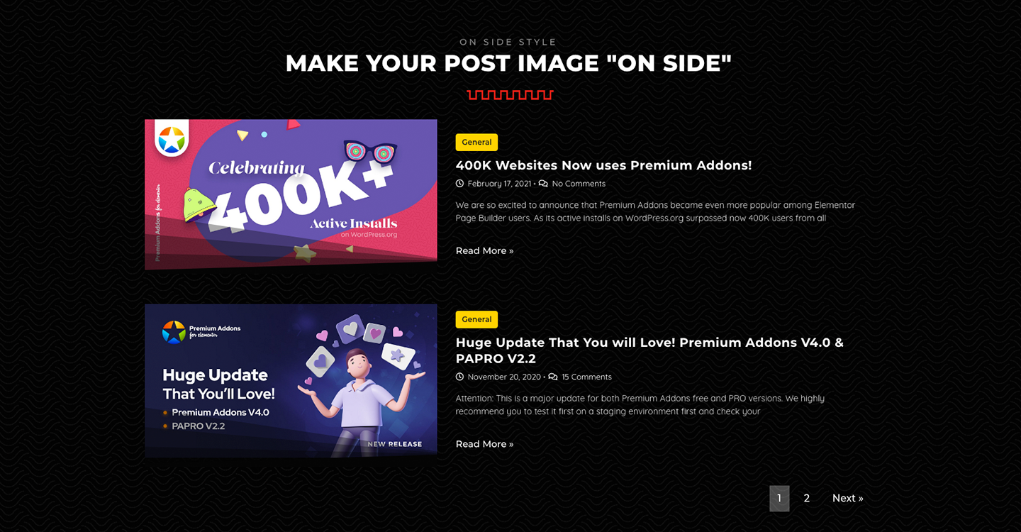 Premium Blog Widget