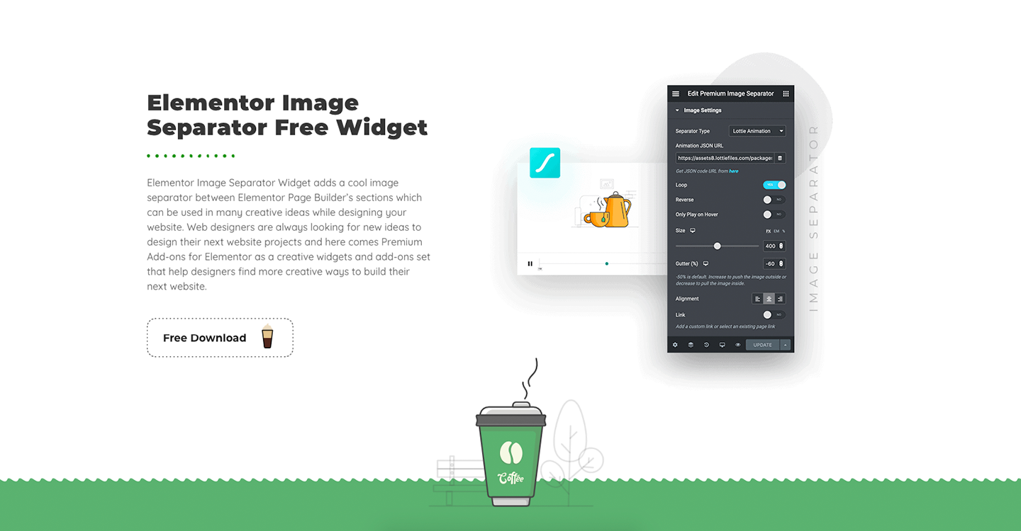 Premium Image Separator Widget