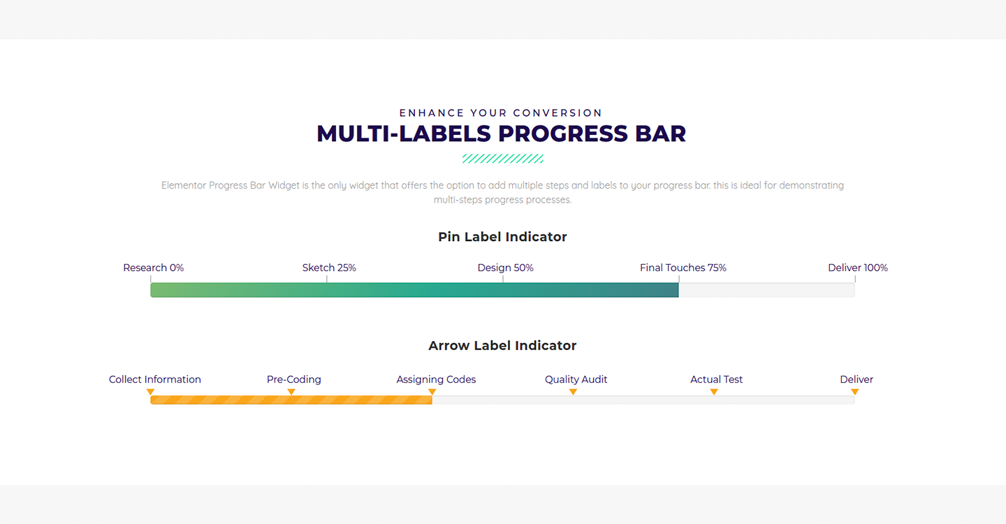 Premium Progress Bar Widget