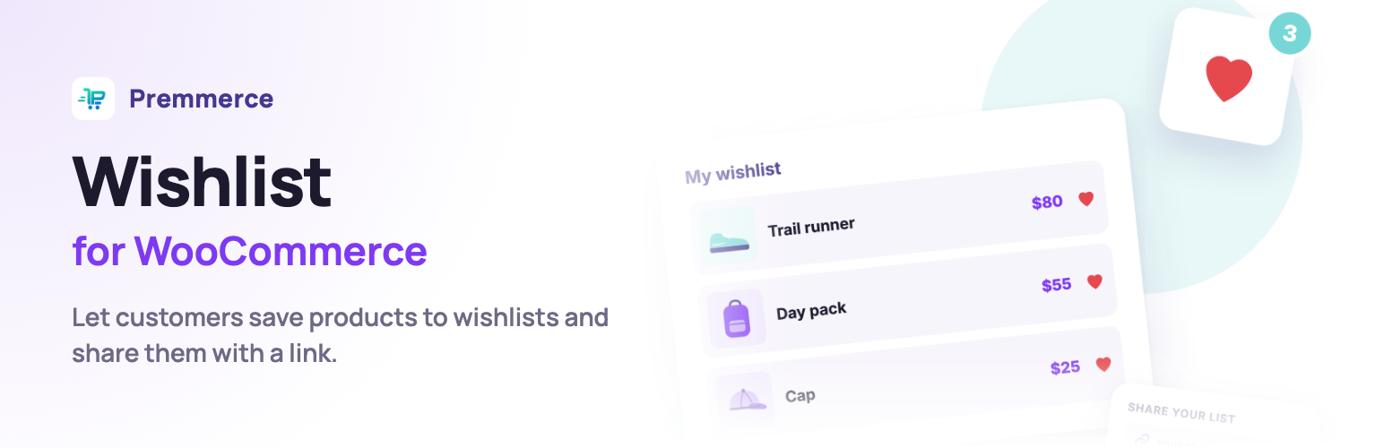 Premmerce Wishlist for WooCommerce preview