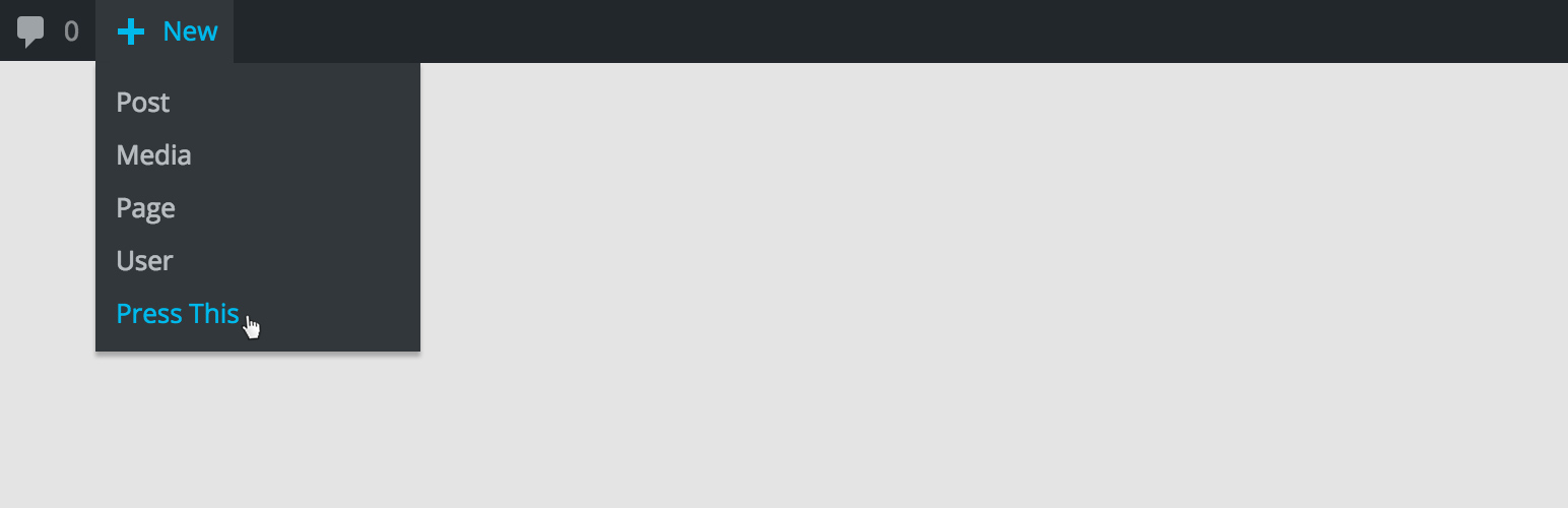 Press This New Post