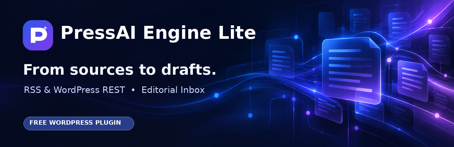 WordPress 外掛 PressAI Engine Lite 的封面圖片