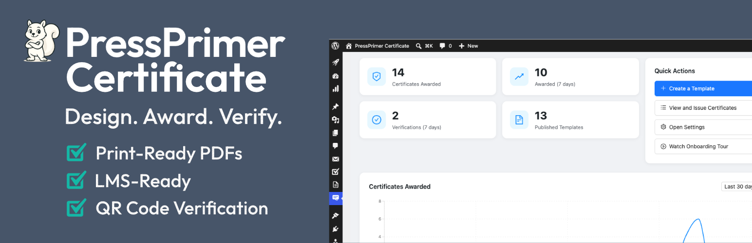 PressPrimer Certificate – Certificate Designer & Course Certification for Your LMS