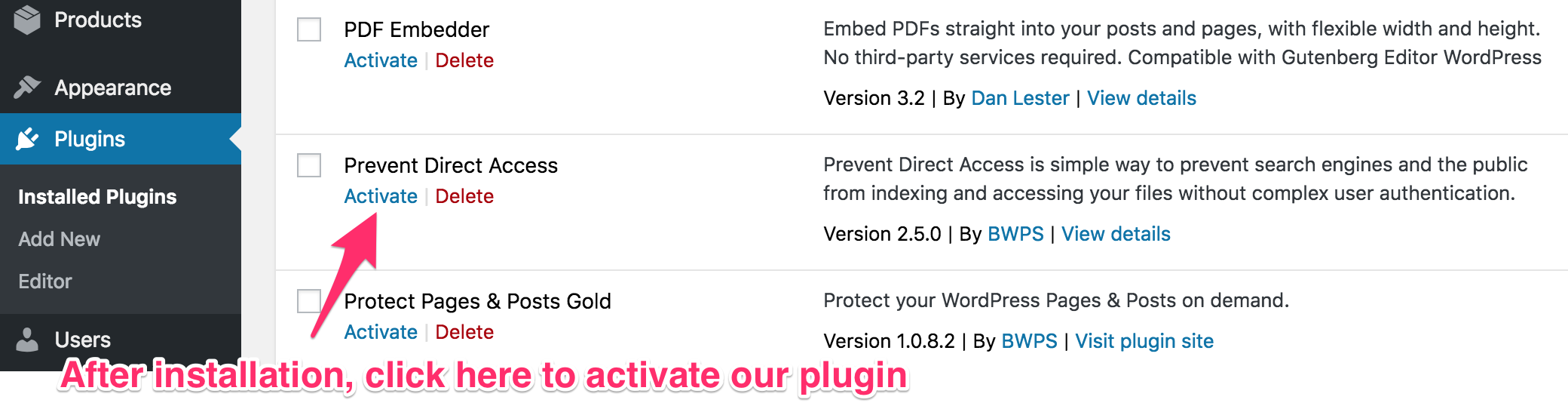 Prevent Direct Access &#8211; Protect WordPress Files