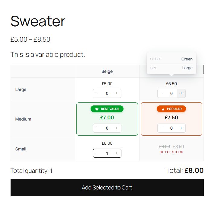 Price Matrix for WooCommerce screenshot 8