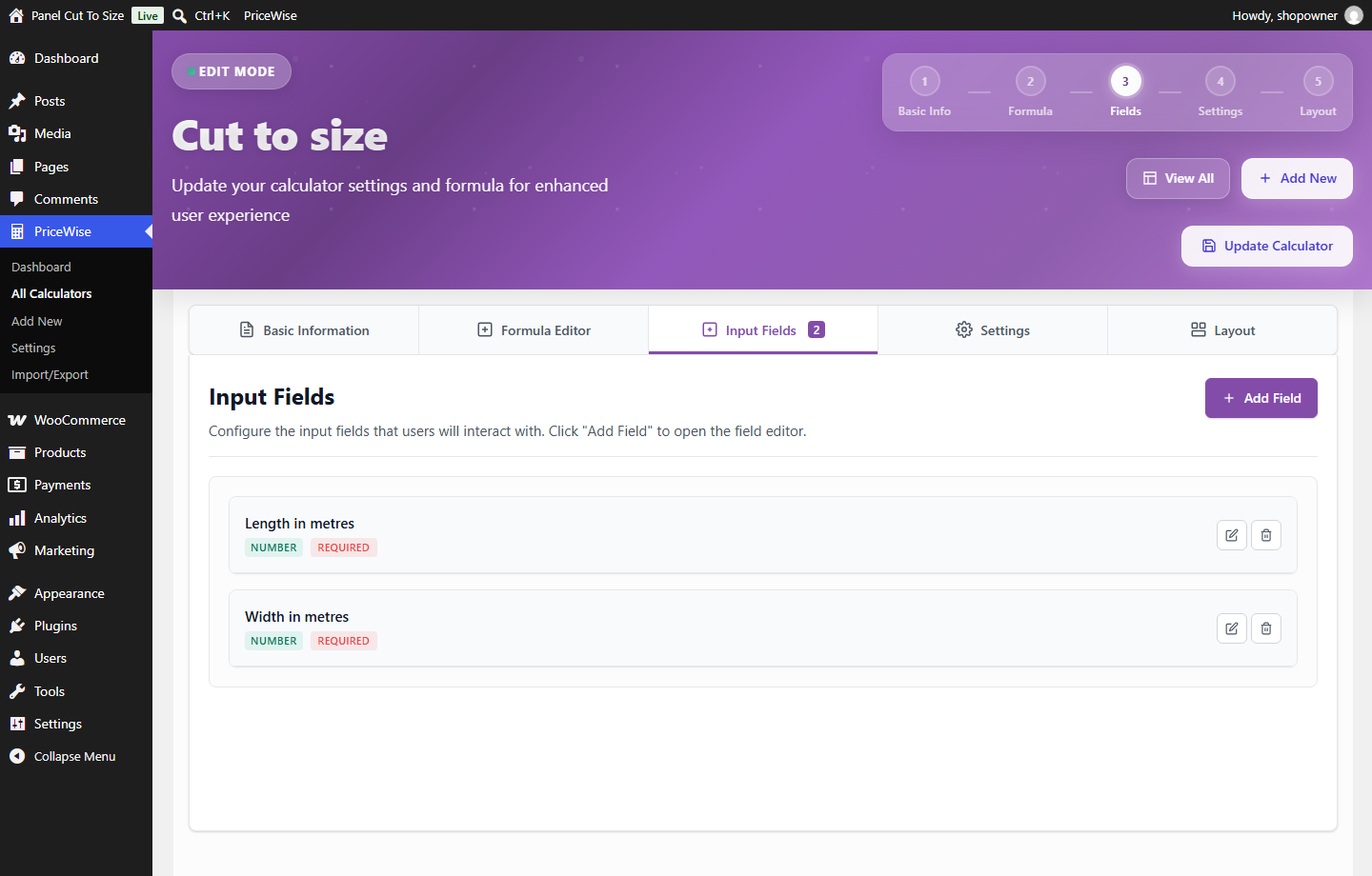 PriceWise Calculator Pro – Extra Product Options for WooCommerce