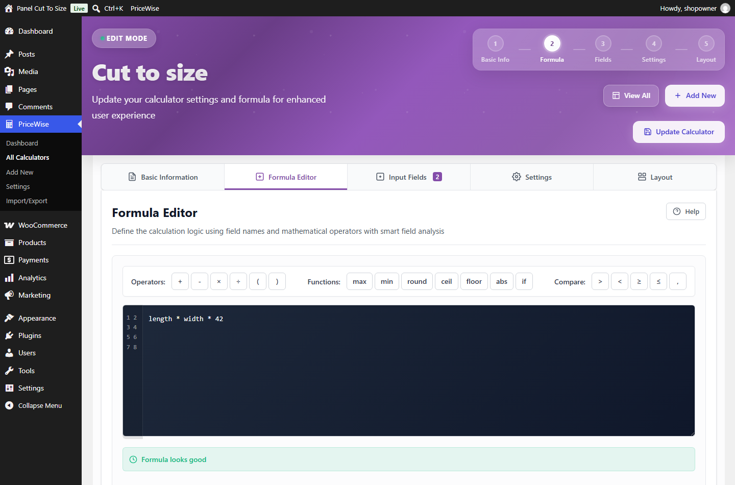 PriceWise Calculator Pro – Extra Product Options for WooCommerce