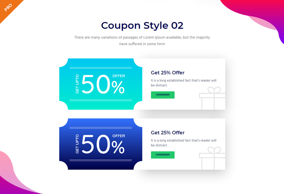 Coupon Widget - PRO