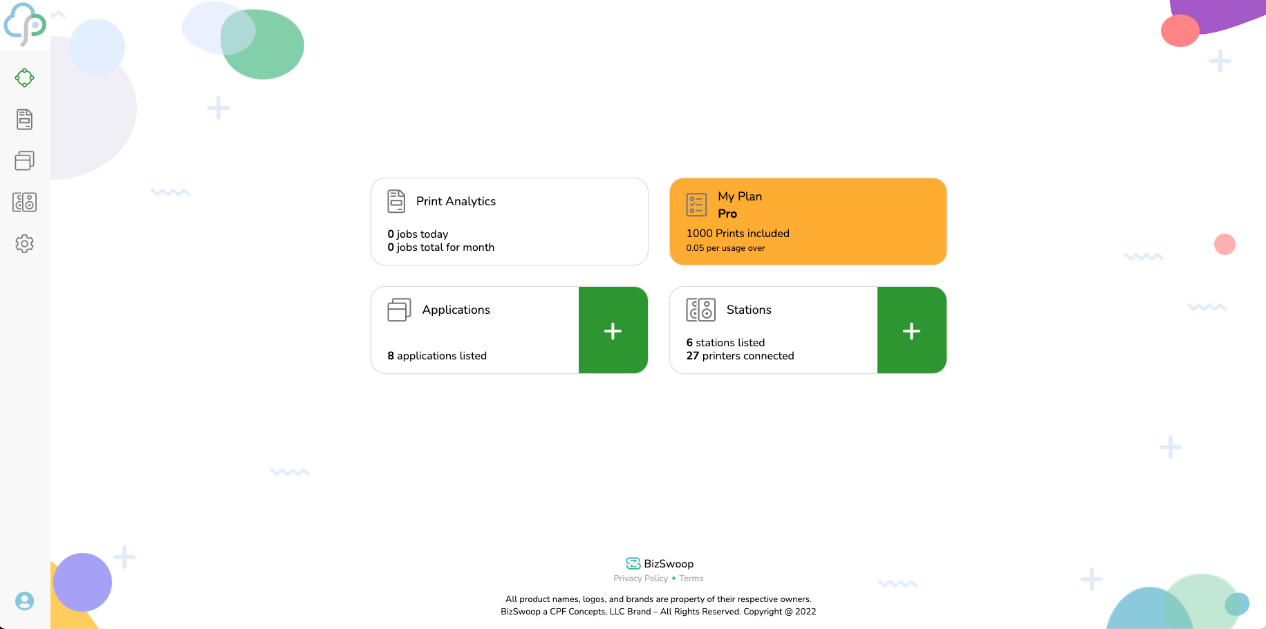 <p>BizPrint Cloud Management Dashboard</p>