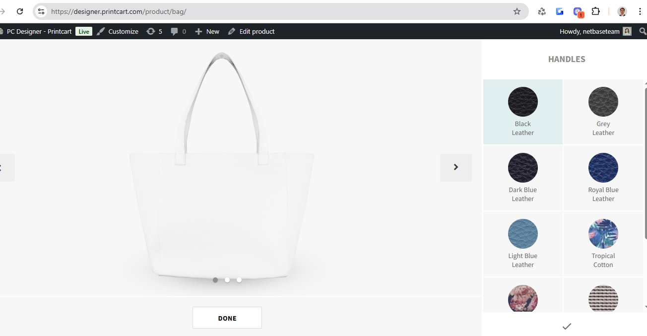 Printcart dashboard Settings