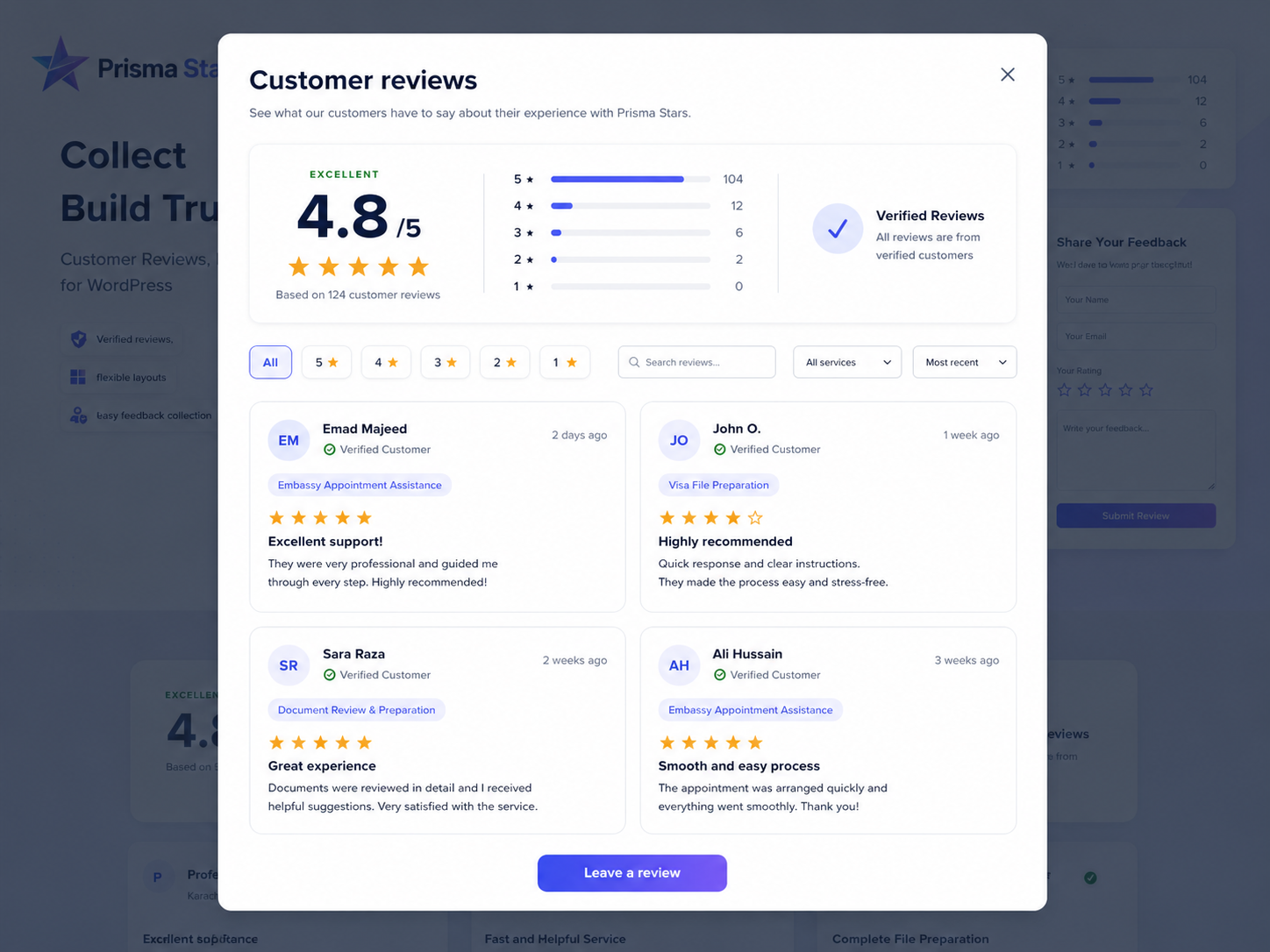 Responsive grid layout.