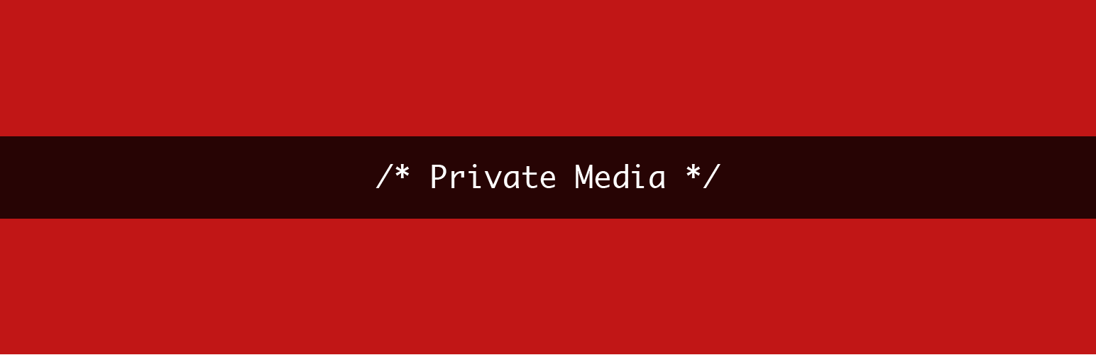 WordPress 外掛 Private Media 的封面圖片。
