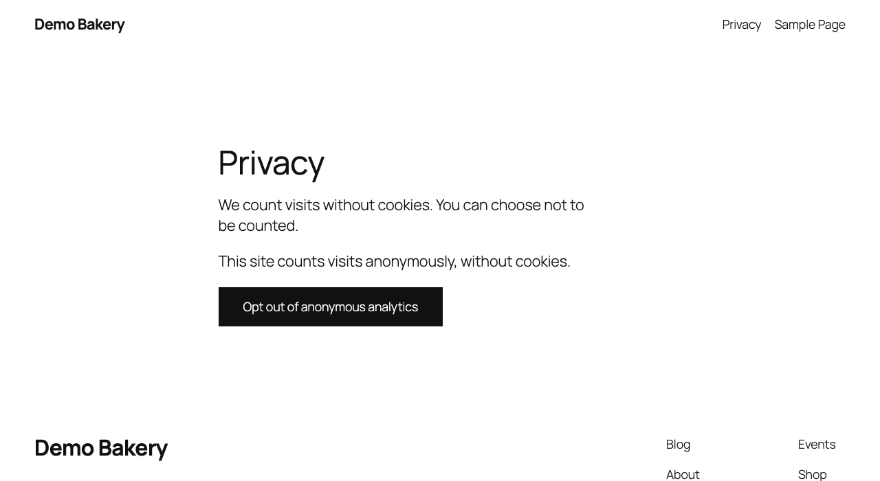 Let visitors choose not to be counted with the opt-out shortcode.