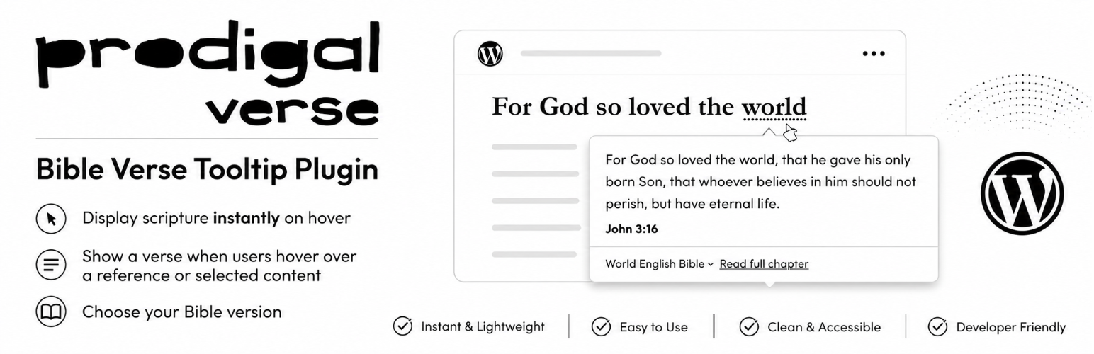 WordPress 外掛 Bible Verse Tooltips – Prodigal Verse 的封面圖片