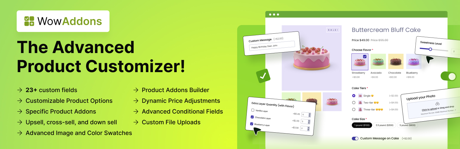 Product Addons for WooCommerce and Product Options With Custom Fields – WowAddons