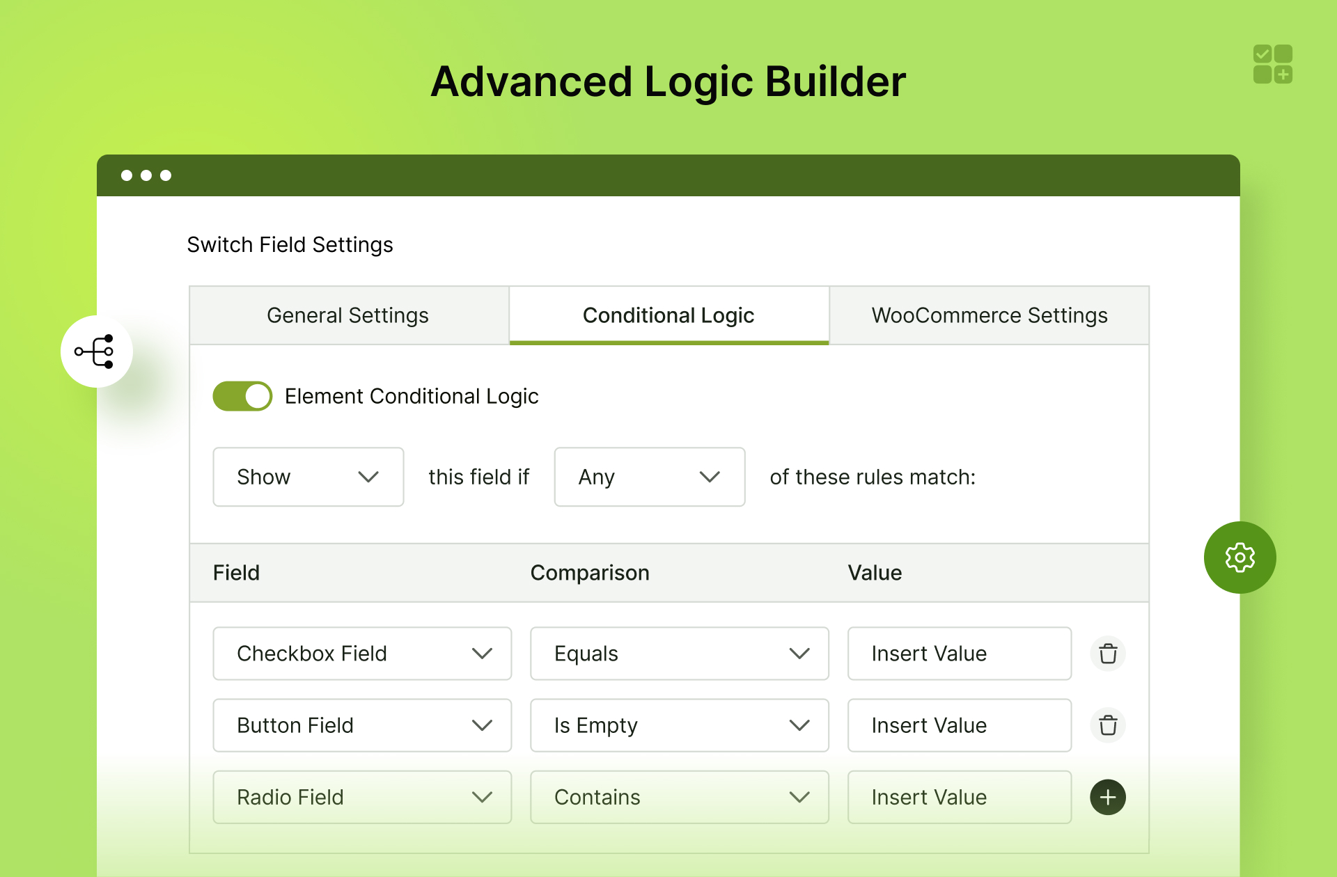 Advanced Logic Builder