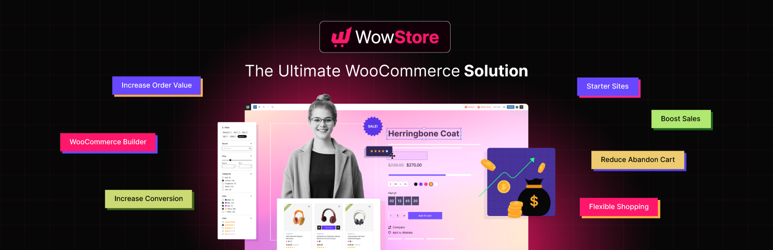 WooCommerce Builder & Gutenberg WooCommerce Blocks – WowStore