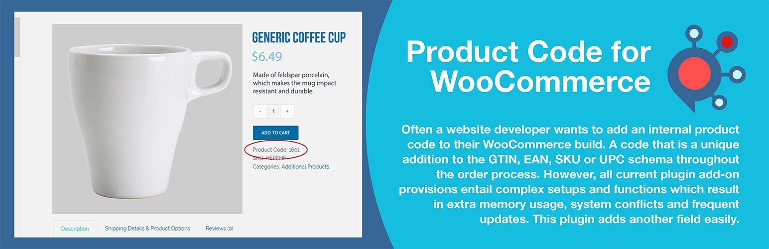 Product Code for WooCommerce