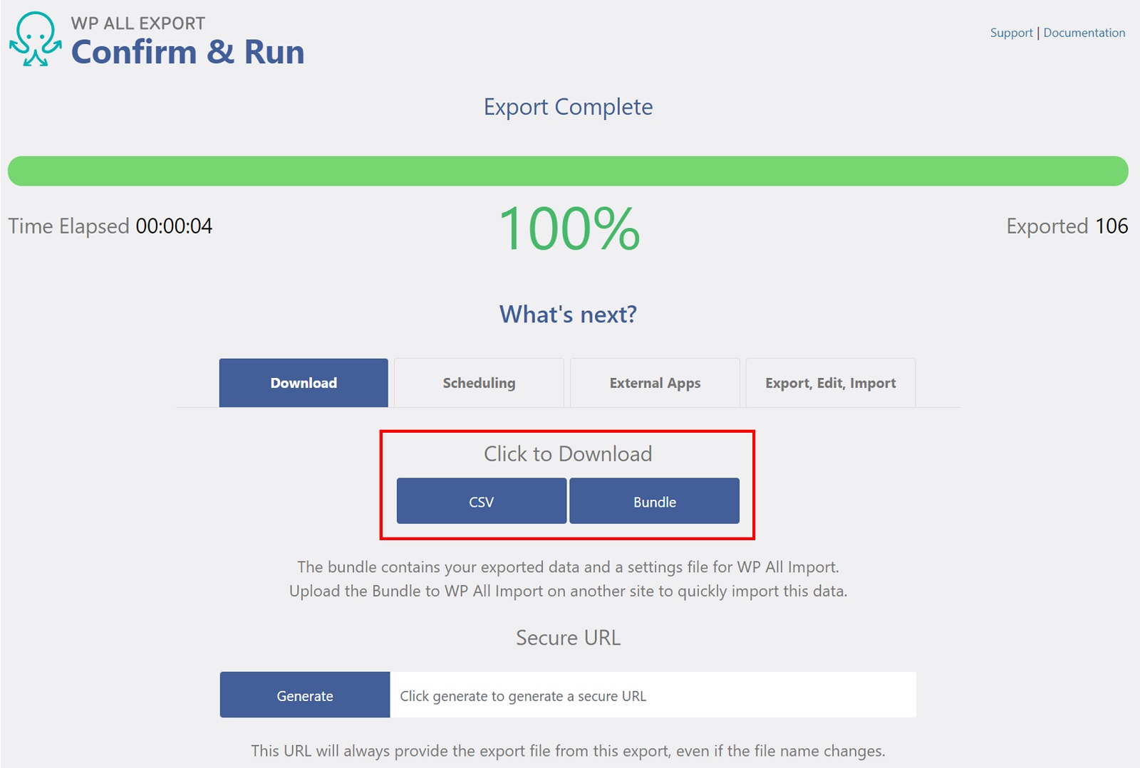 WooCommerce Product Export Custom Fields Section