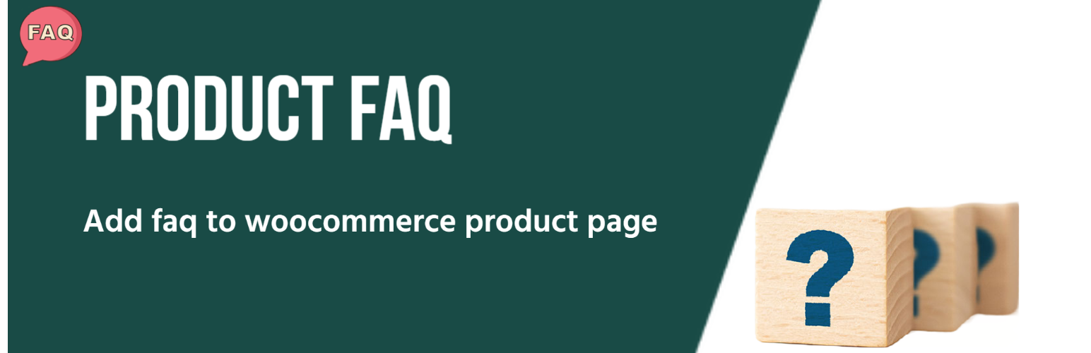 WordPress 外掛 Product FAQ for WooCommerce 的封面圖片。