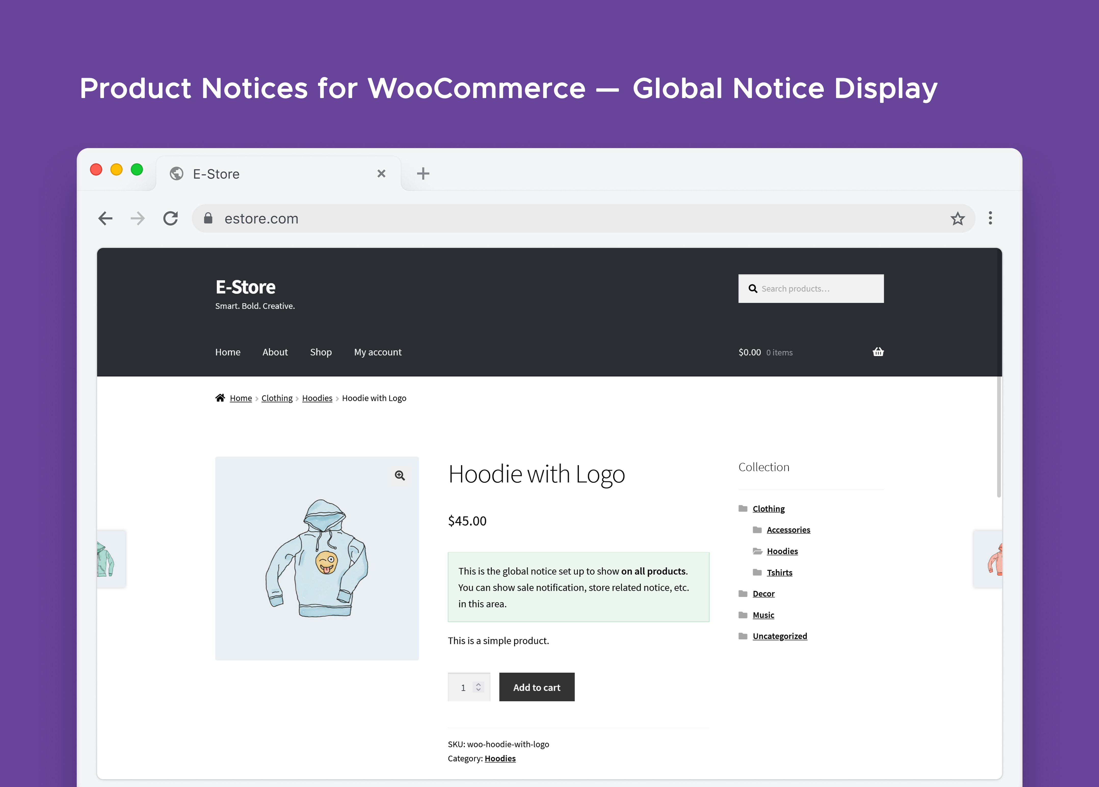 Product Notices for WooCommerce - Global Notice Display