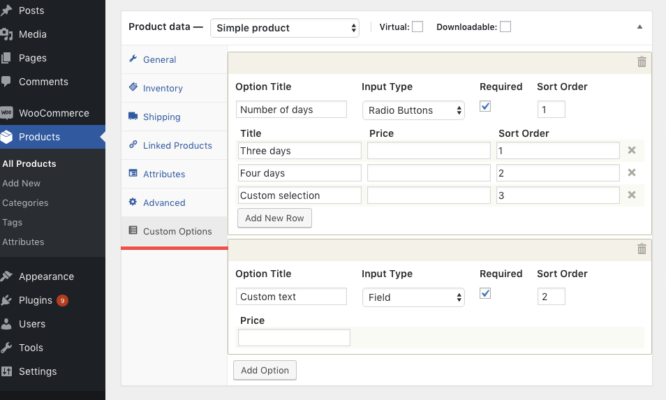 Product Options for WooCommerce - WorldPress IFY