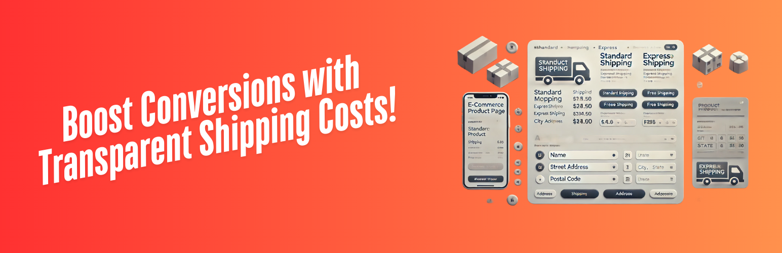 WordPress 外掛 Product page shipping calculator for WooCommerce 的封面圖片。