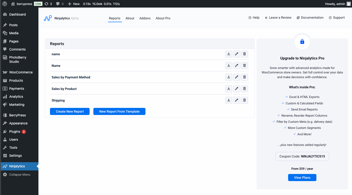 Sample output (simulated)
