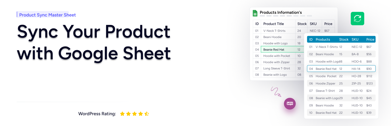 Sync Master Sheet &#8211; Product Sync with Google Sheet for WooCommerce