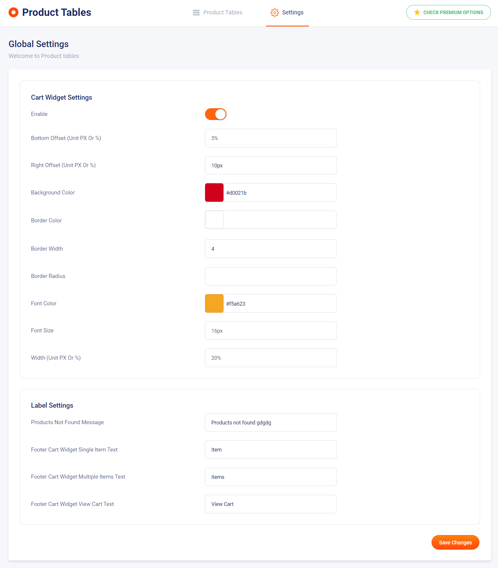 General Settings