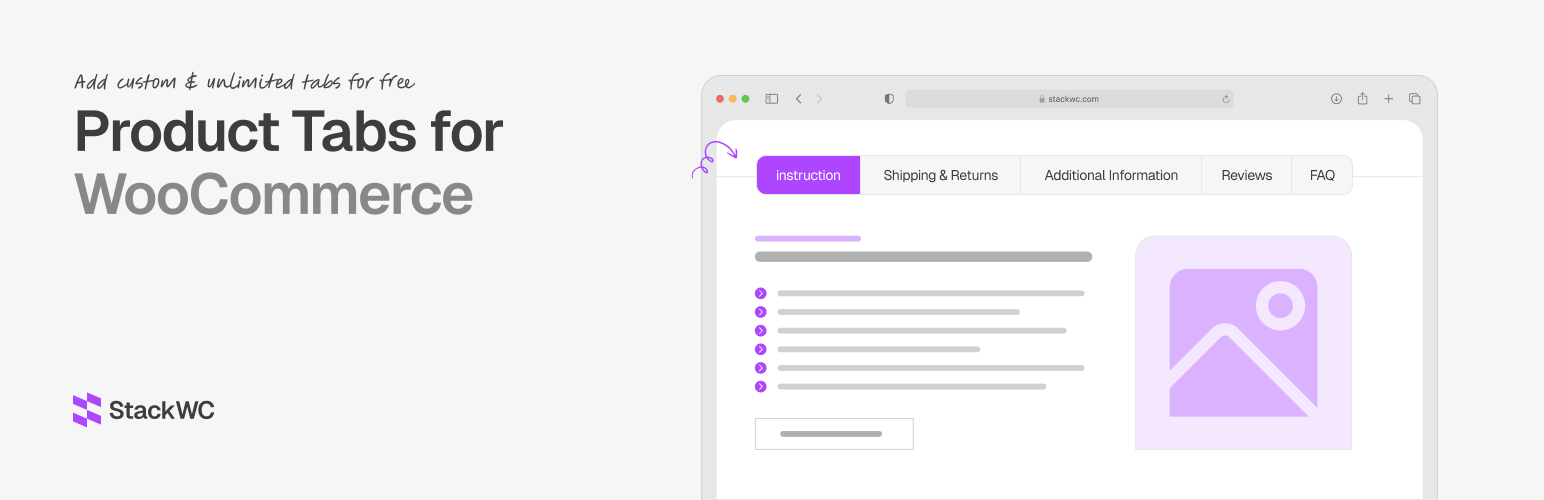 StackWC Product Tabs for WooCommerce