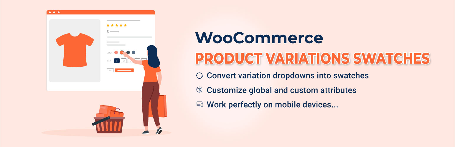 WordPress 外掛 Product Variations Swatches for WooCommerce 的封面圖片。